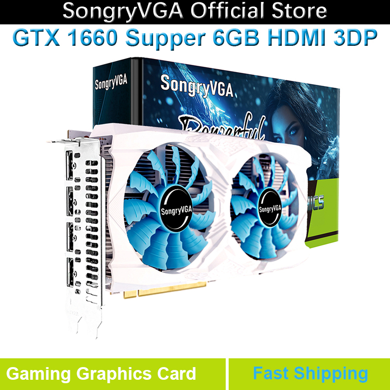 Pc Gaming Gtx 1660 - SongryVGA GTX 1660 Super Gaming-Grafikkarte, 6