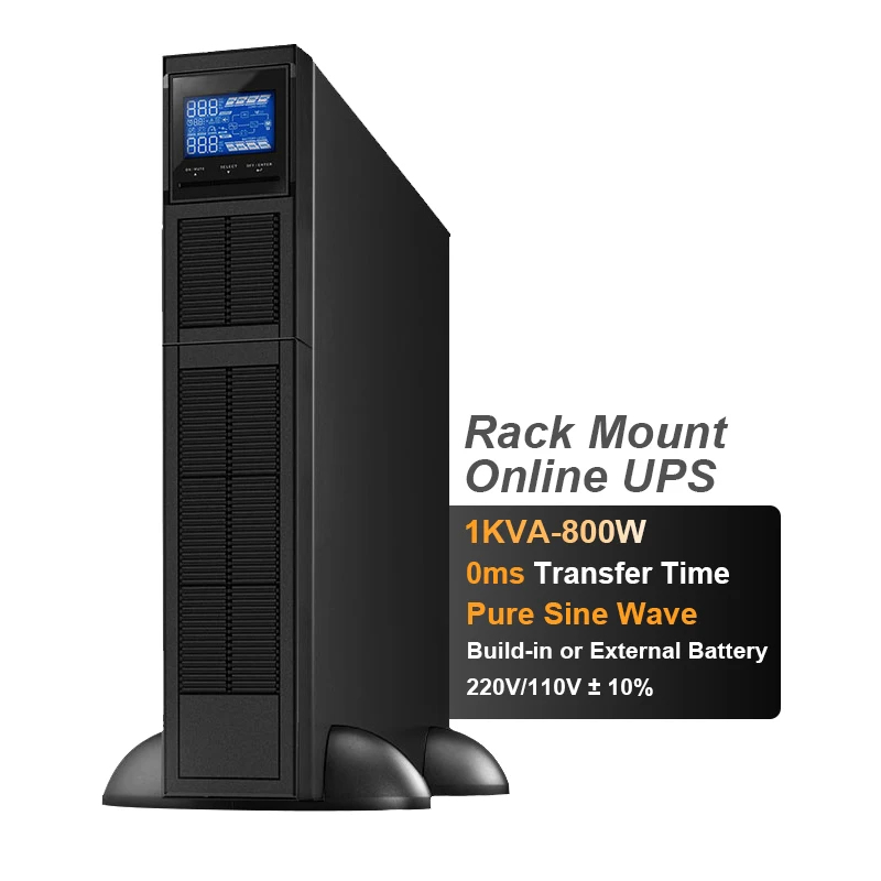 Pc Gaming Online Store - 1kVA 800W Sicherheitsüberwachungs-Online-USV, einphasig, rackmontiert, für