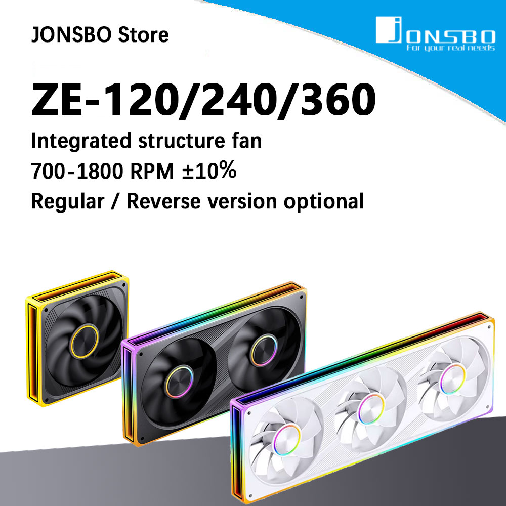 Argb Case Fan - JONSBO ZE-120/240/360 120mm ARGB Gehäuselüfter, Infinity