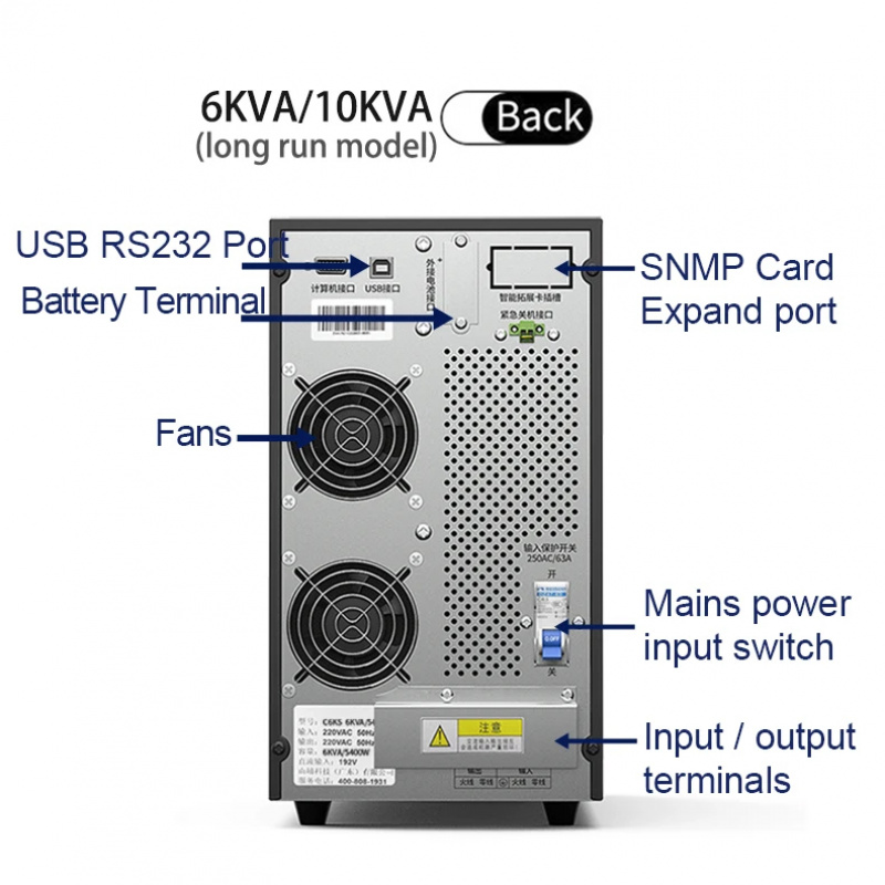 3KVA 2700W 220V Online-USV Öko – Pc Gaming Online Store Bewertung und Preis